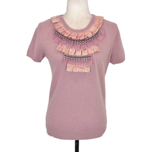 Northland pink angora sweater